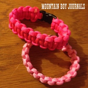 Mountain Boy Journals Pink Paracord