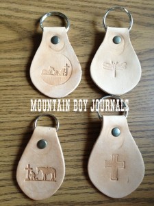 MountainBoyJournals.com Leather Keychains